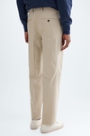 Cotton twill relaxed fit trousers