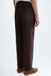 Cotton twill relaxed fit trousers