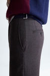 Pantalón relaxed fit franela lana