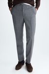 Tropical wool classic fit suit trousers