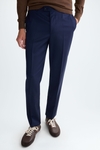 Tropical wool classic fit suit trousers