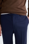 Tropical wool classic fit suit trousers