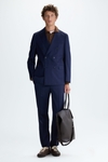 Tropical wool classic fit suit trousers