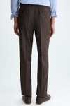 Wool twill classic fit suit trousers