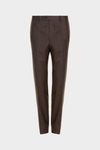 Wool twill classic fit suit trousers