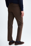 Wool twill classic fit suit trousers