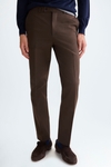 Wool twill classic fit suit trousers