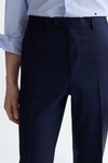 Tropical wool classic fit suit trousers