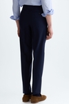Tropical wool classic fit suit trousers