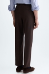 Tropical wool classic fit suit trousers