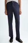 Cotton denim relaxed fit trousers