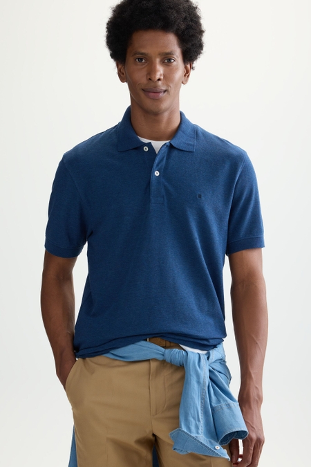 MÉLANGE PIQUÉ POLO SHIRT