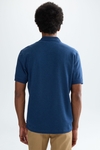 Mélange piqué polo shirt