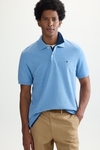 Mélange piqué polo shirt