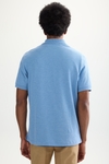 Mélange piqué polo shirt