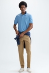 Mélange piqué polo shirt