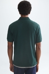 Mélange piqué polo shirt