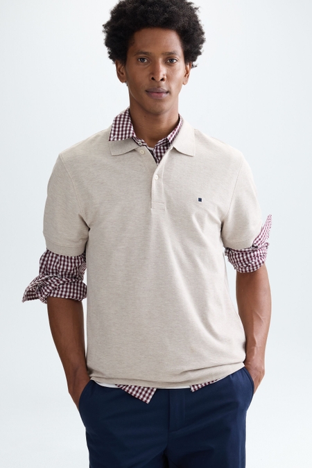 MÉLANGE PIQUÉ POLO SHIRT