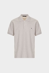 Mélange piqué polo shirt