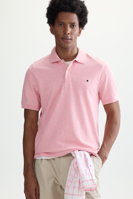 MÉLANGE PIQUÉ POLO SHIRT