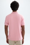 Mélange piqué polo shirt