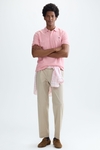 Mélange piqué polo shirt