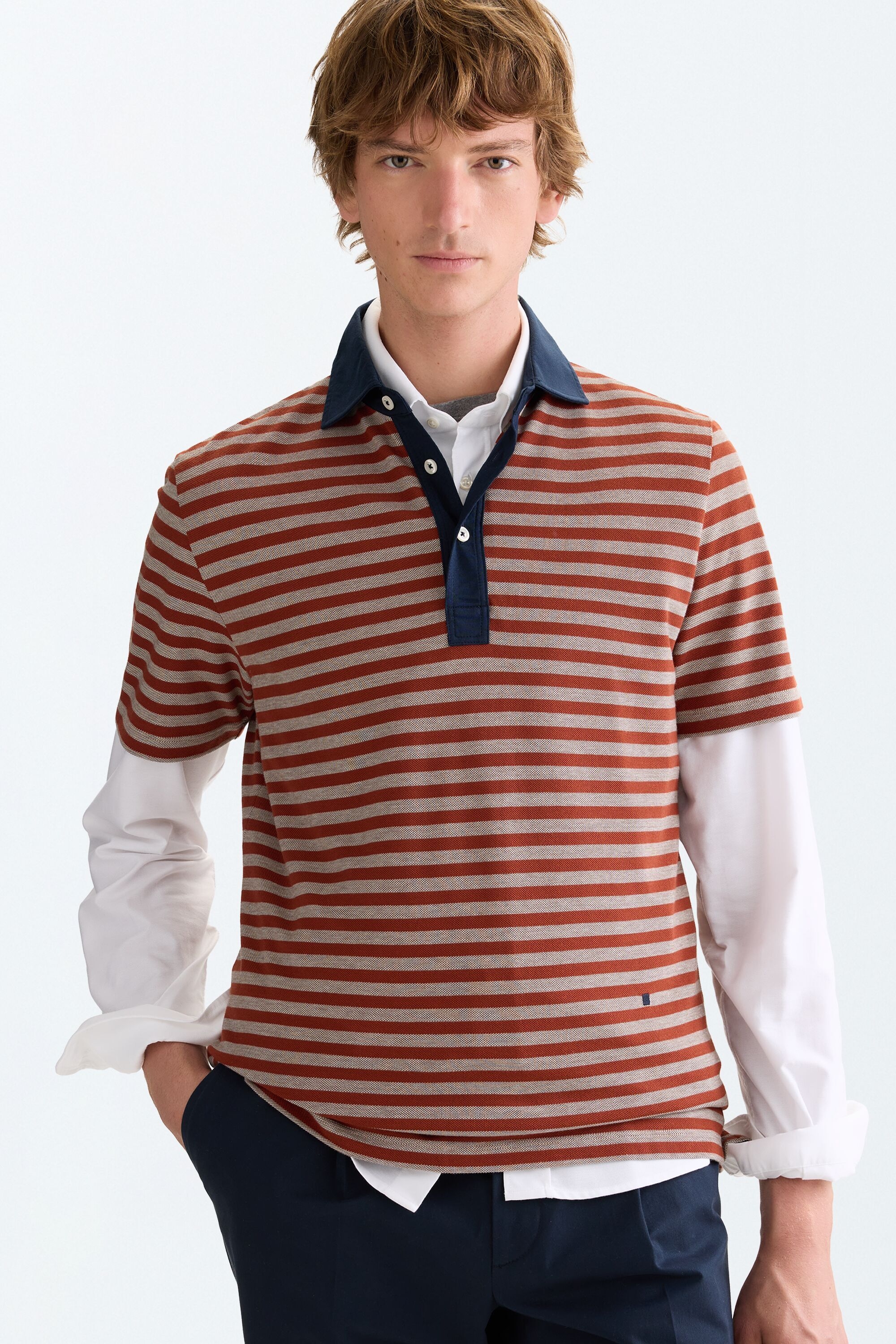 Jacquard polo shirt