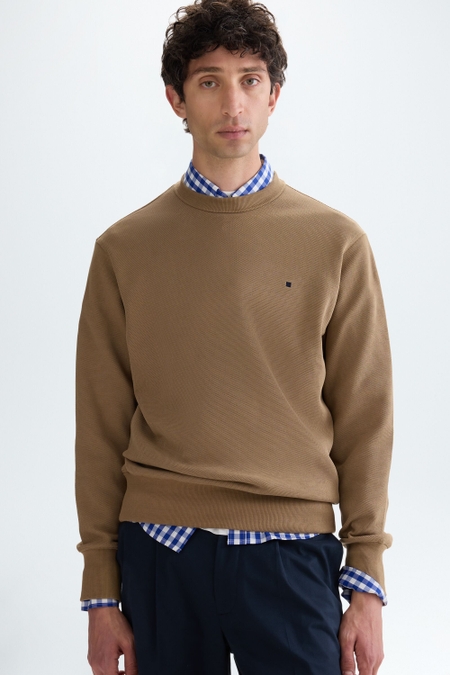 TEXTURED JACQUARD SWEATSHIRT