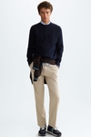 Ribbed sweatshirt with pocket