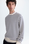 Jacquard stripe sweatshirt
