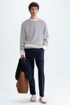 Jacquard stripe sweatshirt