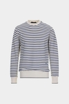 Jacquard stripe sweatshirt