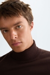 Turtleneck merino wool sweater
