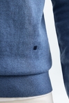 Cotton wool knit polo shirt