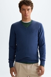 Cotton V-neck sweater