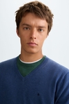 Cotton V-neck sweater