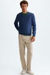Cotton V-neck sweater