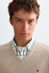 Cotton V-neck sweater