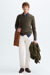 Cotton V-neck sweater