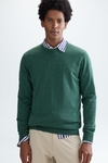 Cotton crew-neck sweater