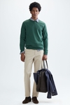 Cotton crew-neck sweater