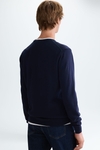 Pima cotton V-neck sweater