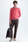 Pima cotton crew-neck sweater