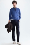 Pima cotton crew-neck sweater