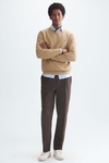 Textured pima cotton sweater