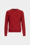 Origami textured pima cotton sweater