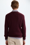 Textured knit sweater