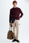 Textured knit sweater