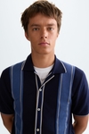 Striped knit shirt