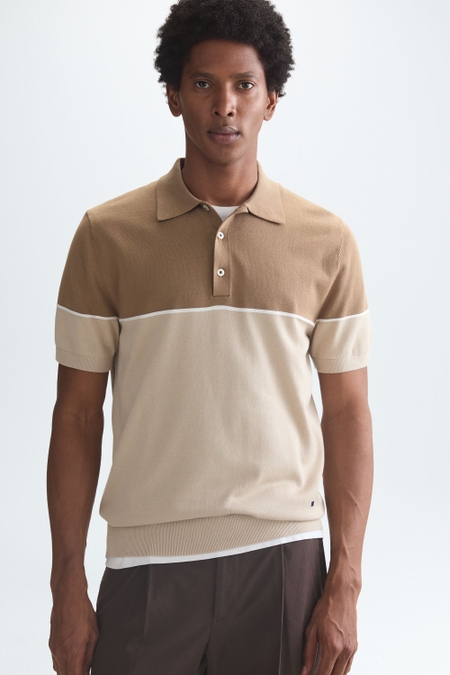 COLORBLOCK PIMA COTTON POLO SHIRT